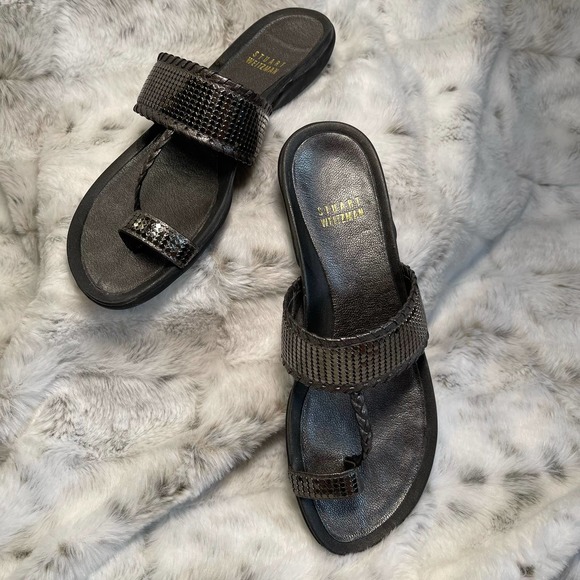Stuart Weitzman Caliph Sandals Size 5.5 - Picture 1 of 9